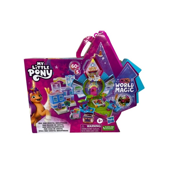 NWT My Little Pony 60 plus piece Mini World Magic Epic Mini Crystal Brighthouse - Picture 1 of 9
